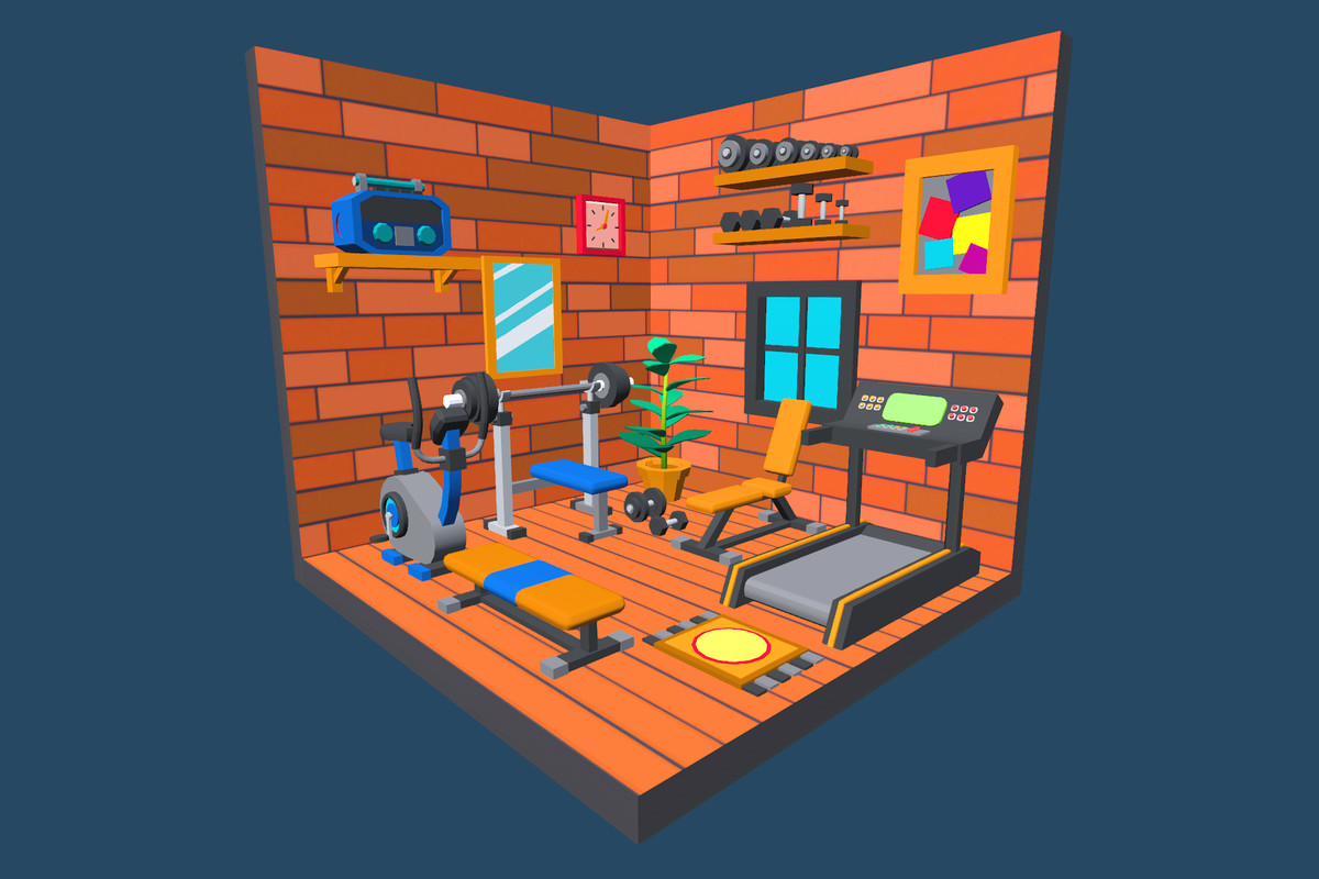 Cute Low Poly Furniture Pack - Colorful Interior Props