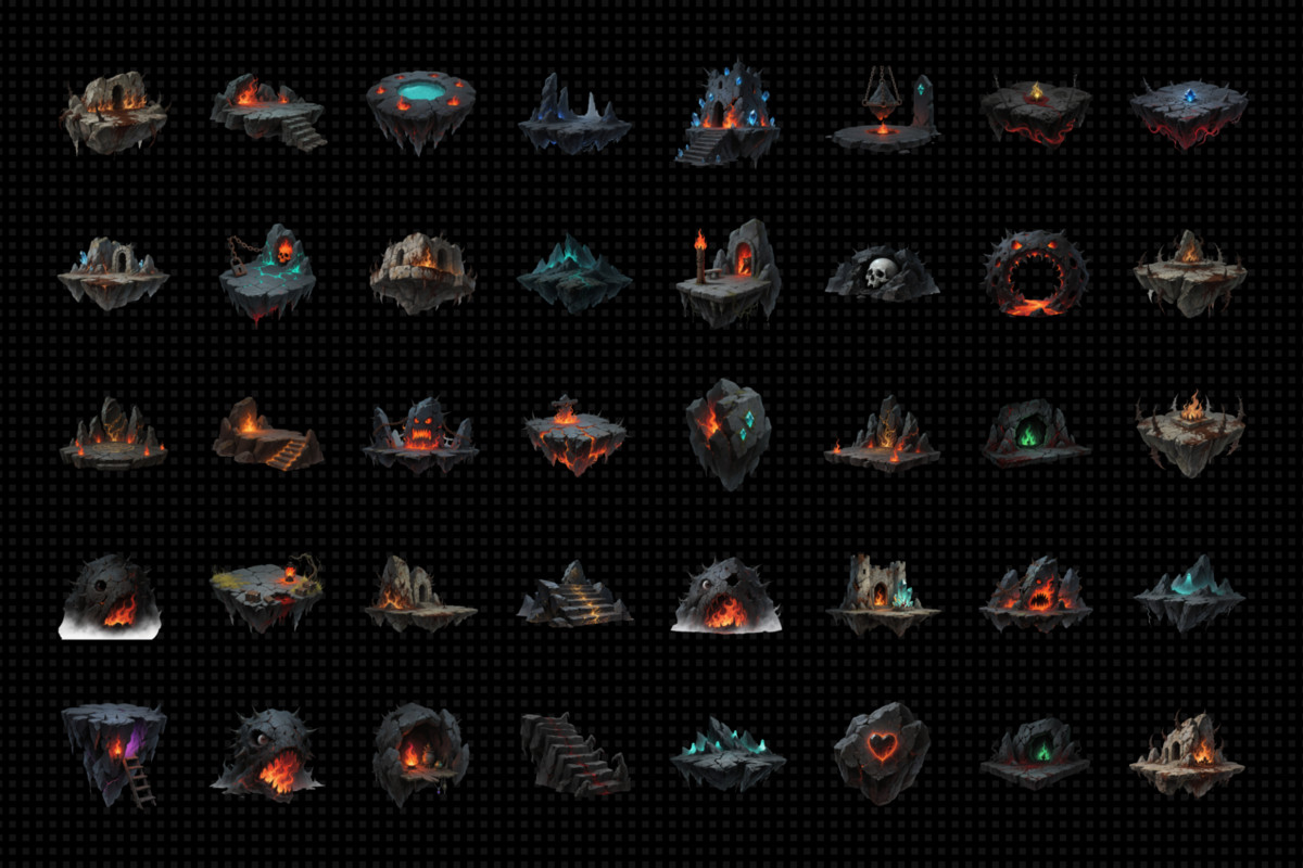 Abyssal Hollow – Dark Fantasy Cave Pack V1.0