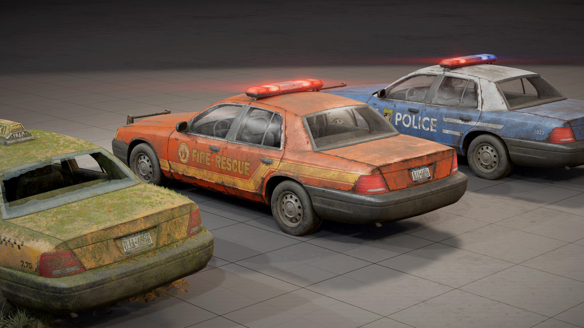 Abandoned Sedan - Taxi / Police / Sheriff