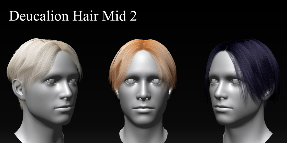 FG3D Male Hair Pack 2