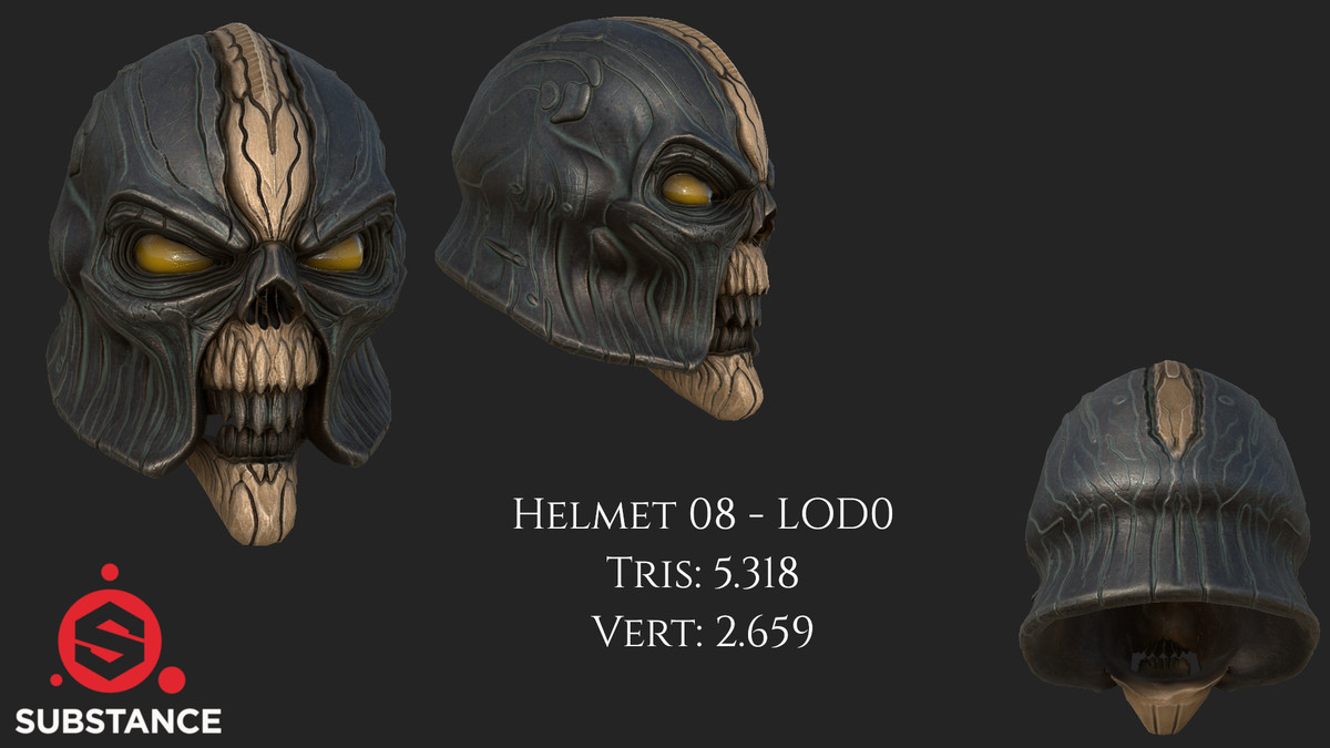 10 Helmets - Dark Fantasy Megapack