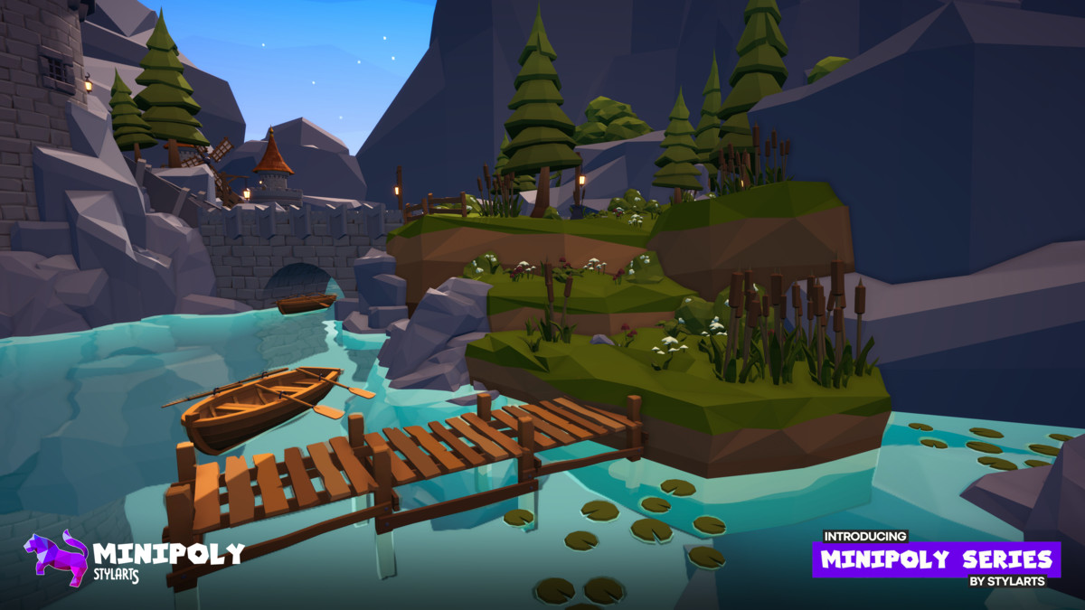 Minipoly Series - Mythic Castle ( Stylized Lowpoly Environment )