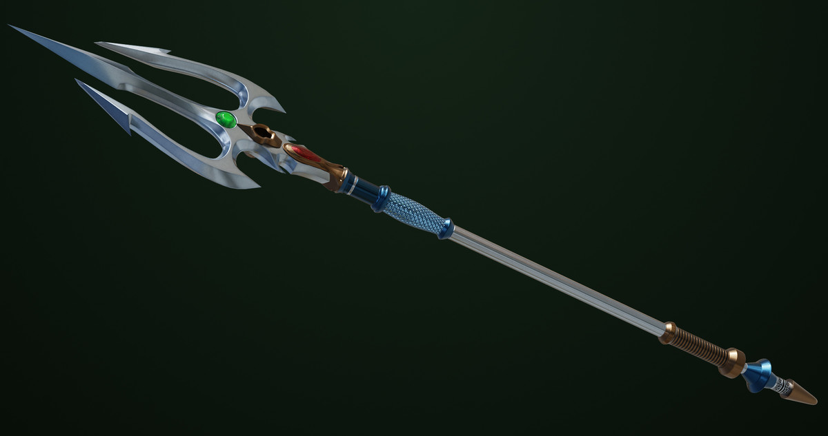 Fantasy Trident 06 URP HDRP Textures