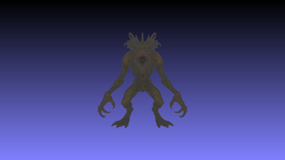 Dravhun - Rigged Low-Poly Cave Monster 3D Model