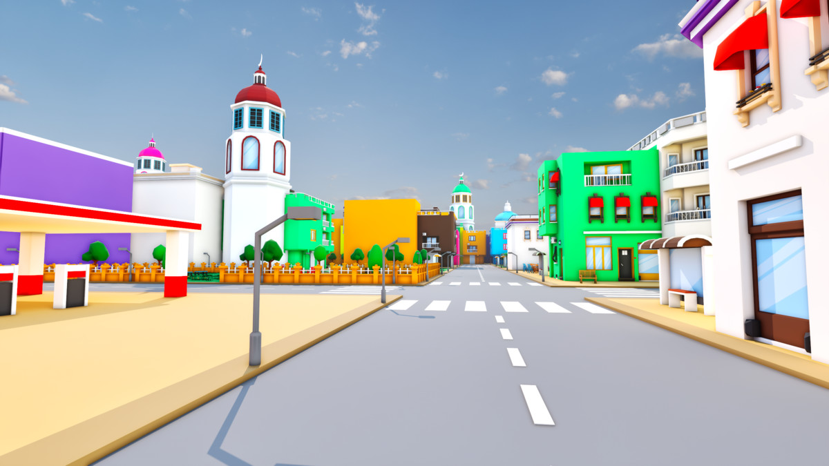 Modular Eastern City Low Poly Istanbul [Enterable Interior] [Desktop & Mobile]