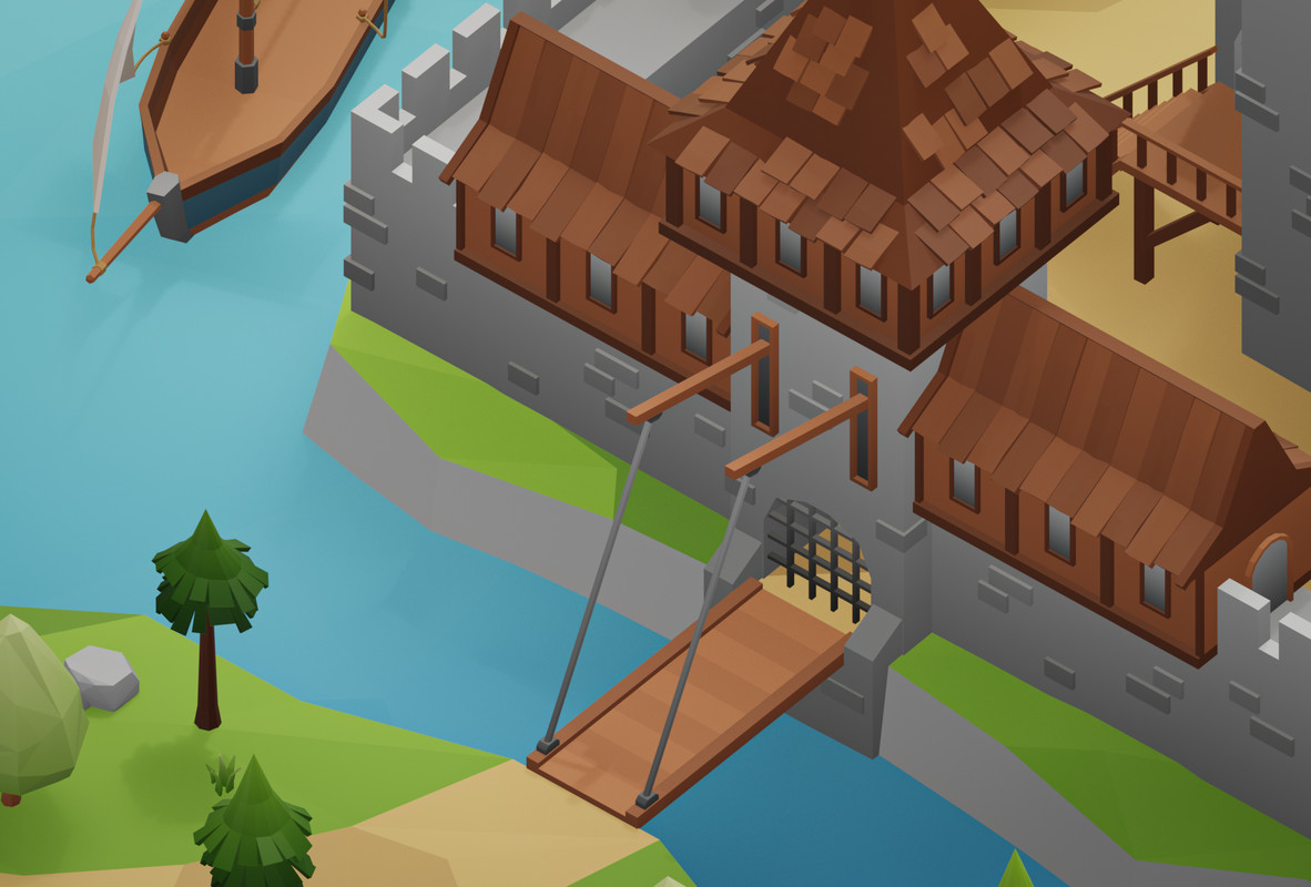 Low Poly Medieval Locations Pack