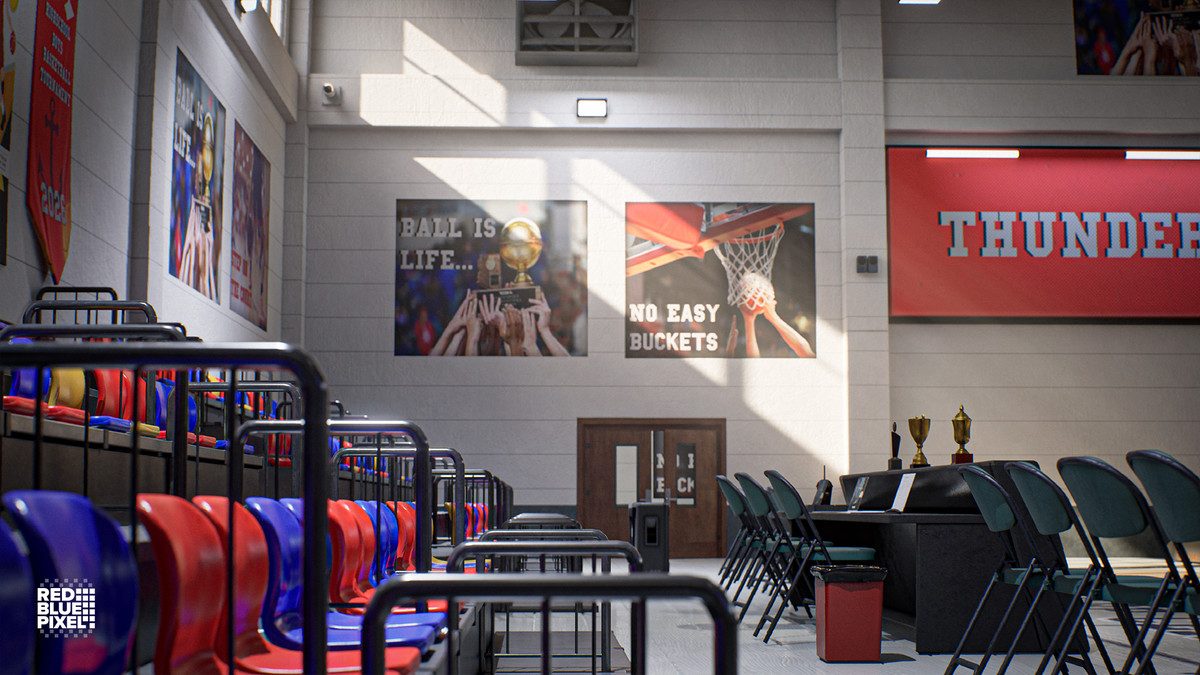 Indoor Basketball Arena