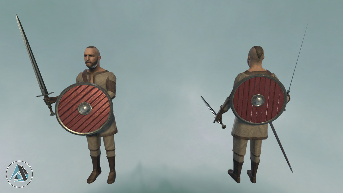 Viking Warrior Character Realistic Medieval Asset Package