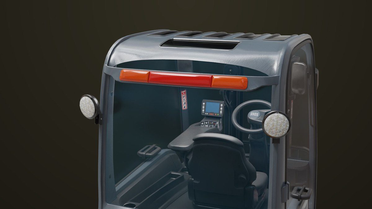 Forklift Truck 01 Yellow URP HDRP Textures