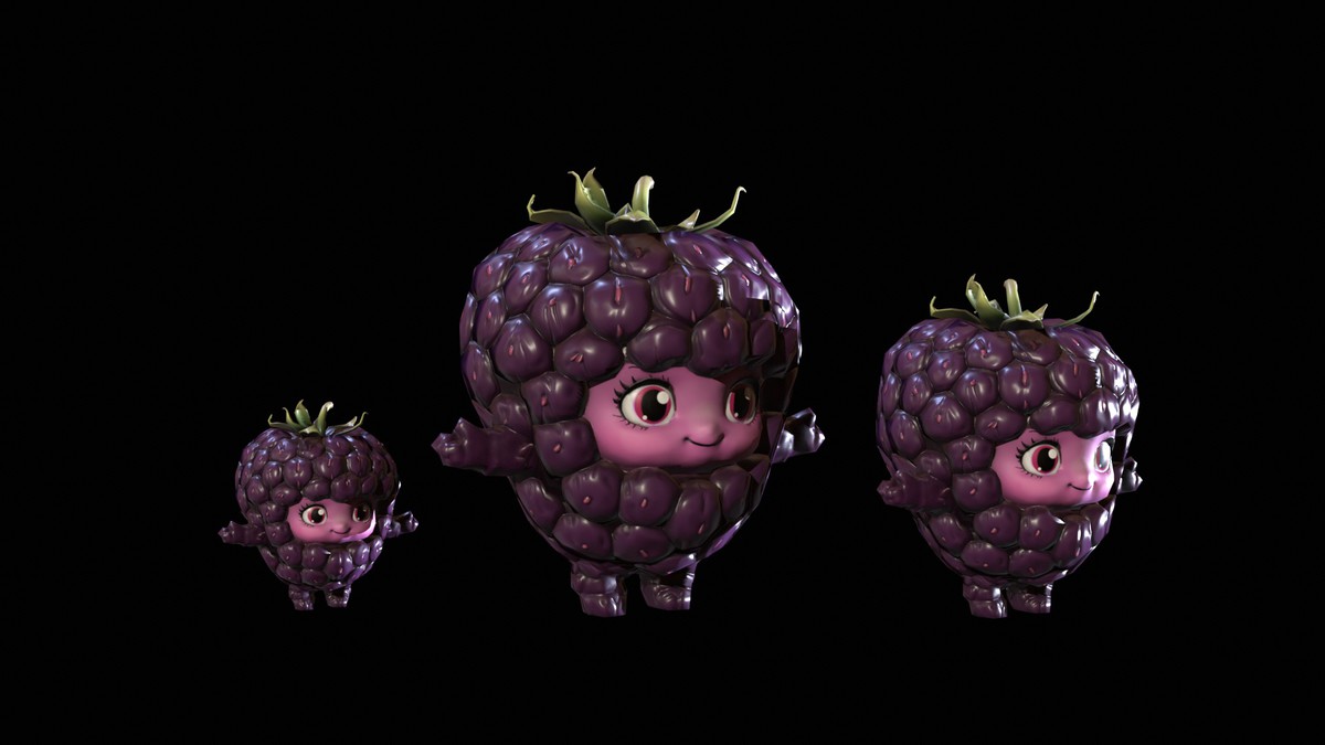 Chibi Fruit Blackberry