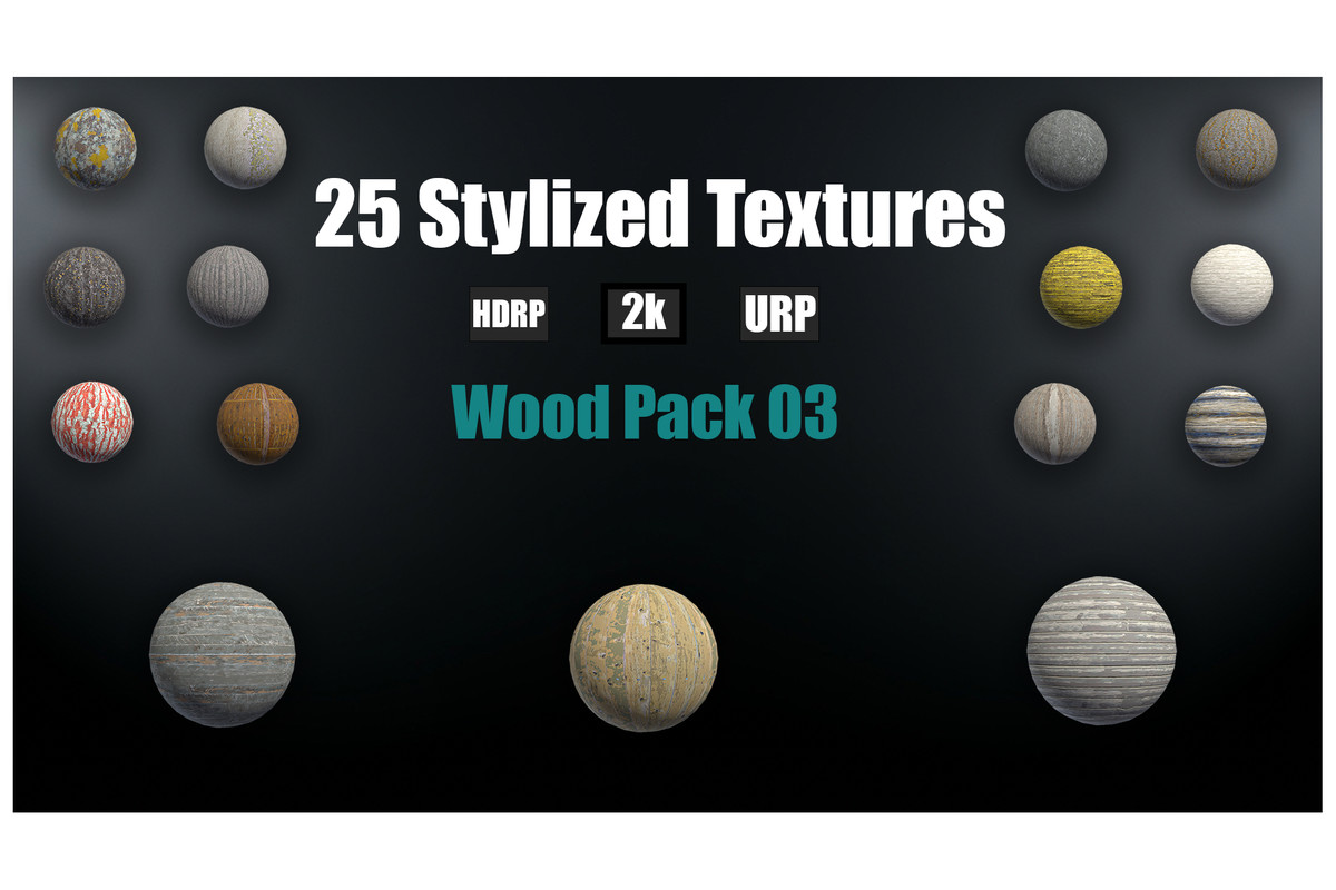 Stylized Wood Textures Mega Pack