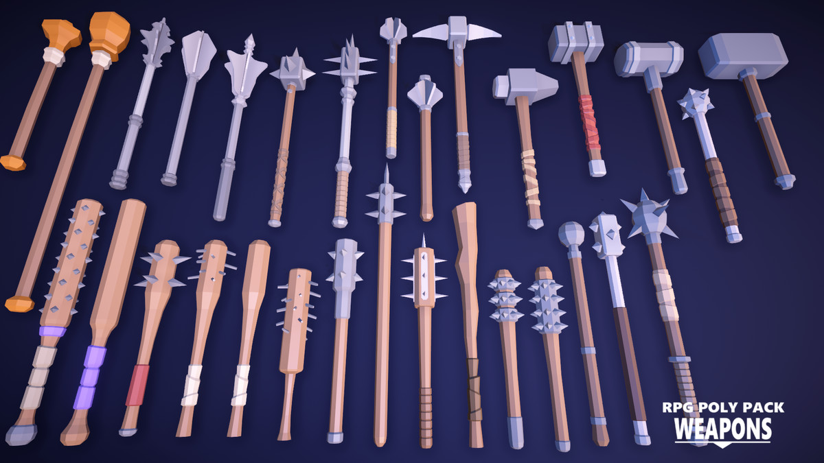 RPG Poly Pack - Weapons
