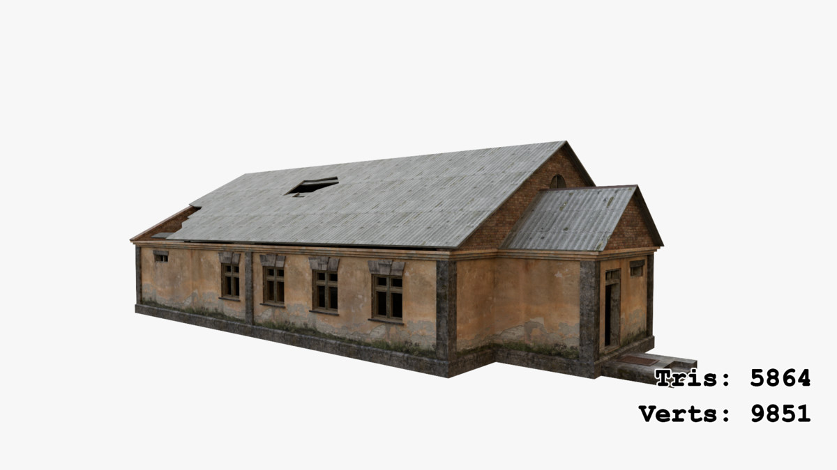 Abandoned Apocalyptic Buildings Mega Pack