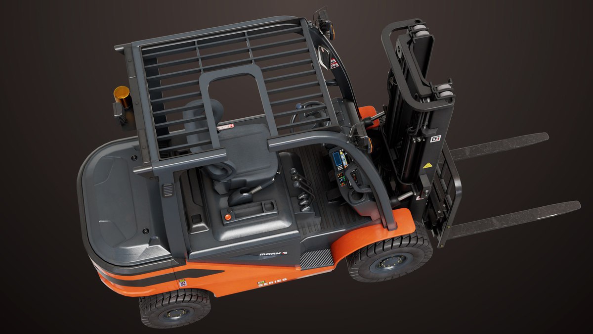 Forklift Truck 02 and 03 URP HDRP Textures