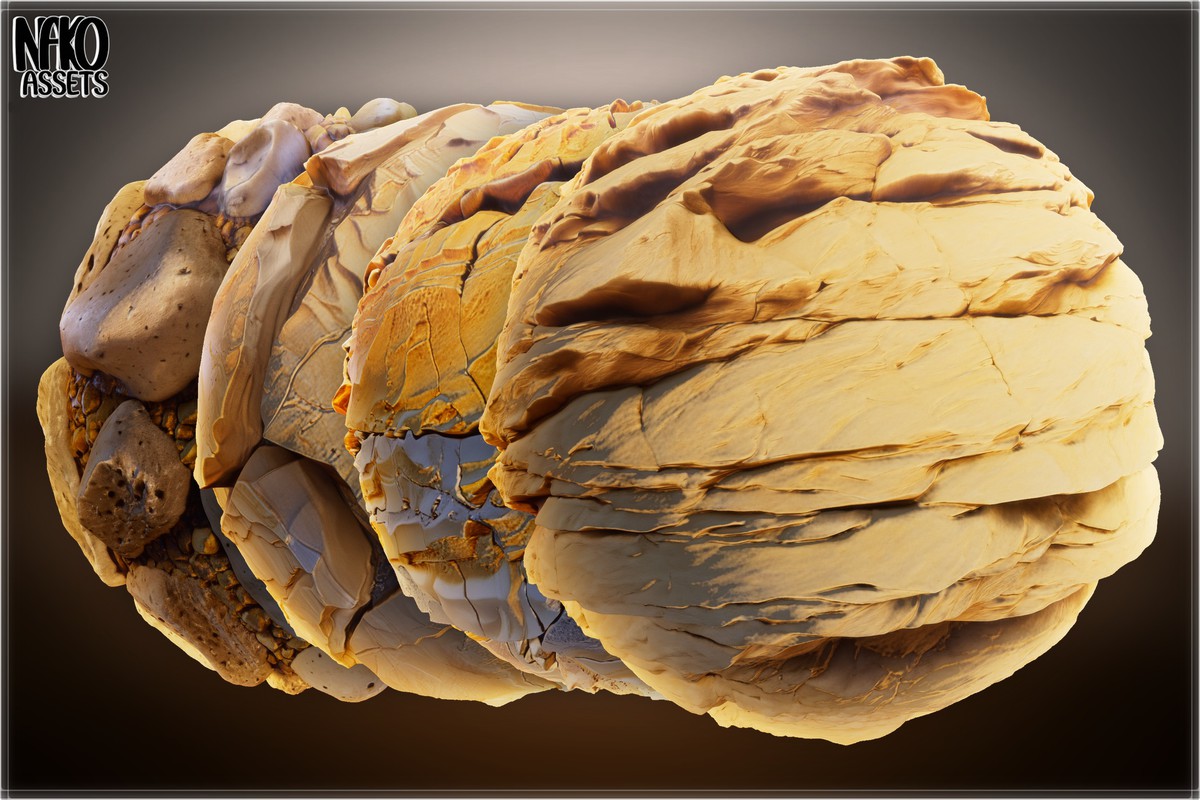 x110 4K Desert Materials PBR Textures for Ground, Sand, Rocks & Terrain
