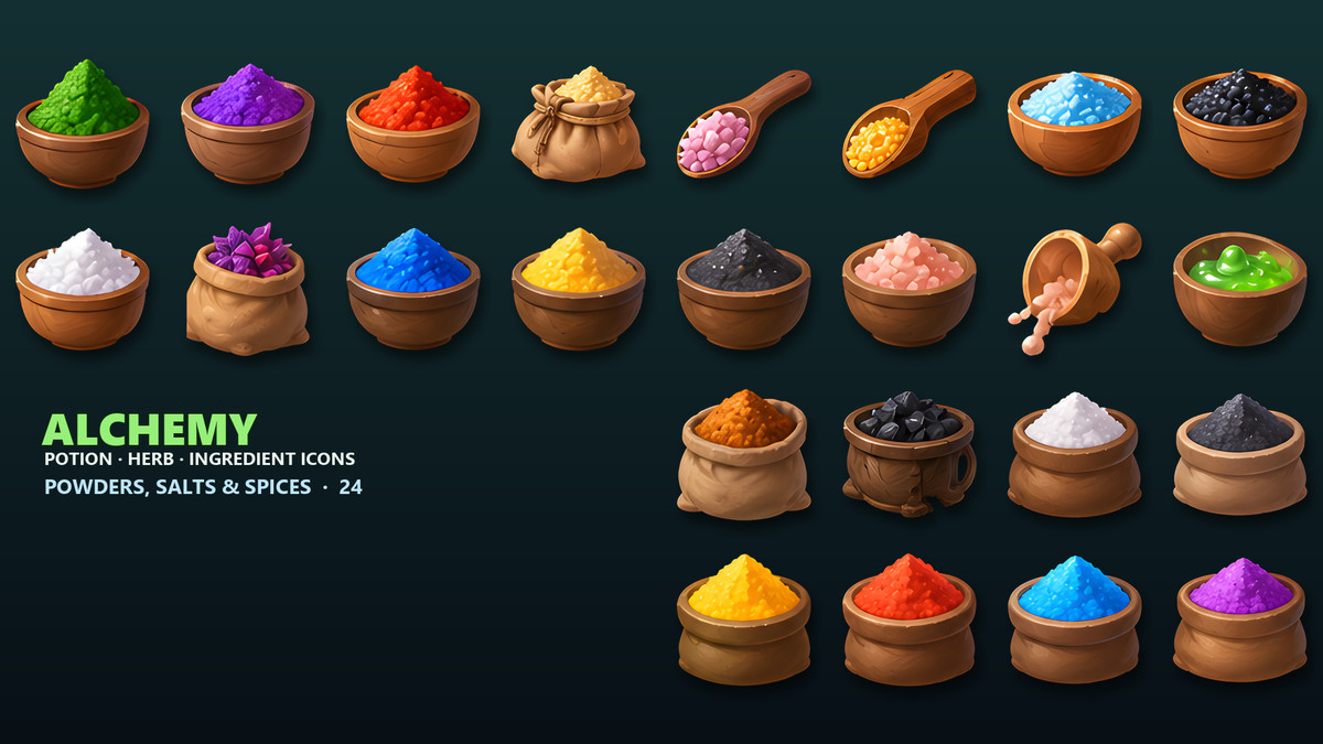 Alchemy Icons - Potions, Herbs & Reagents