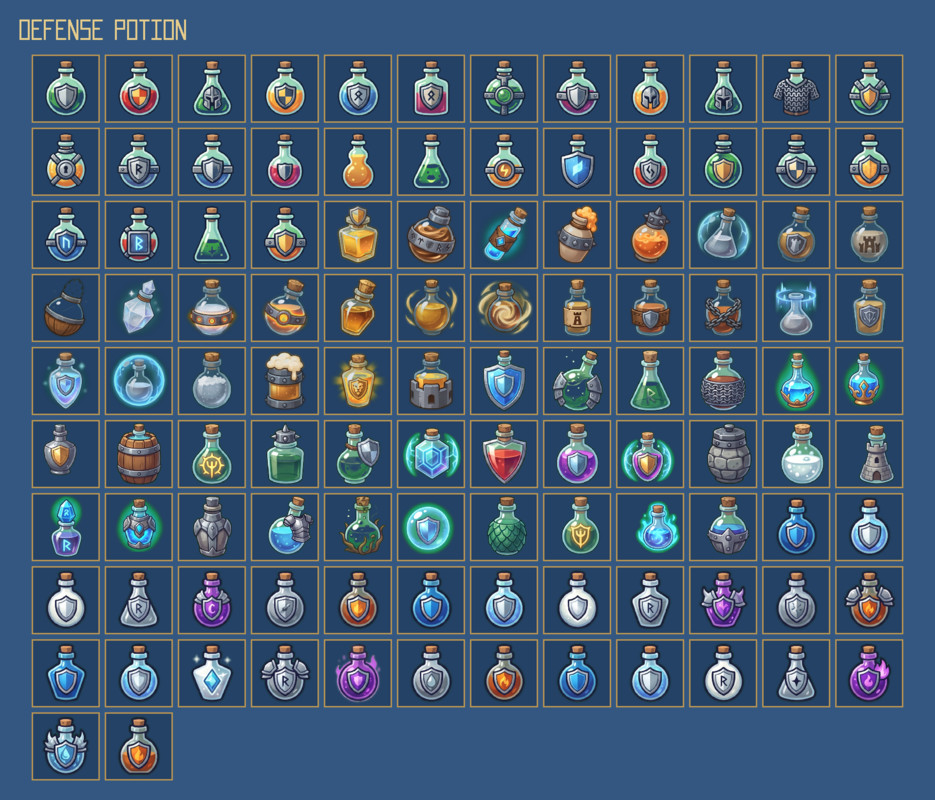 1283 Consumables Icons – Mega RPG Consumables Pack