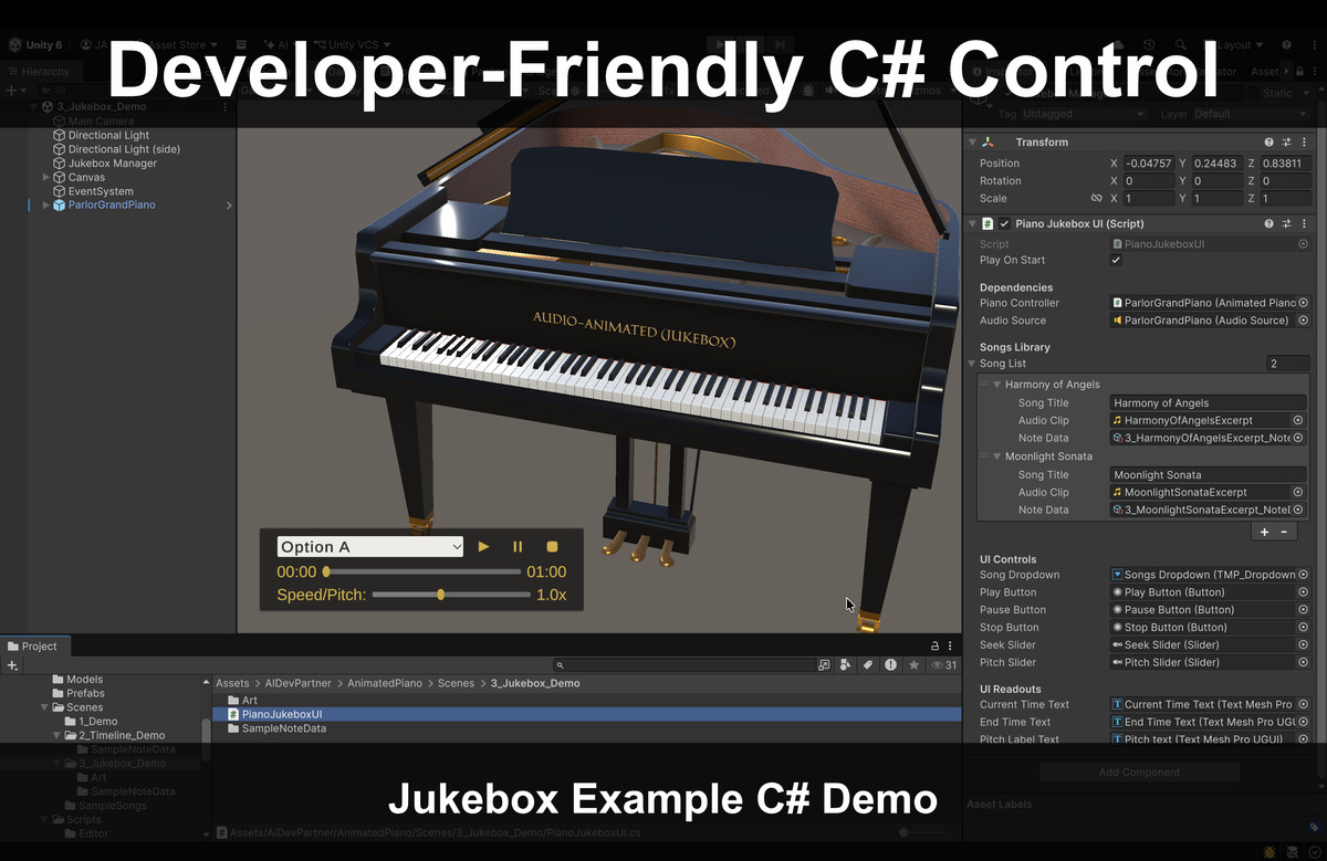 Audio-Animated 3D Piano: On-Device AI Pitch Detection & MIDI Sync