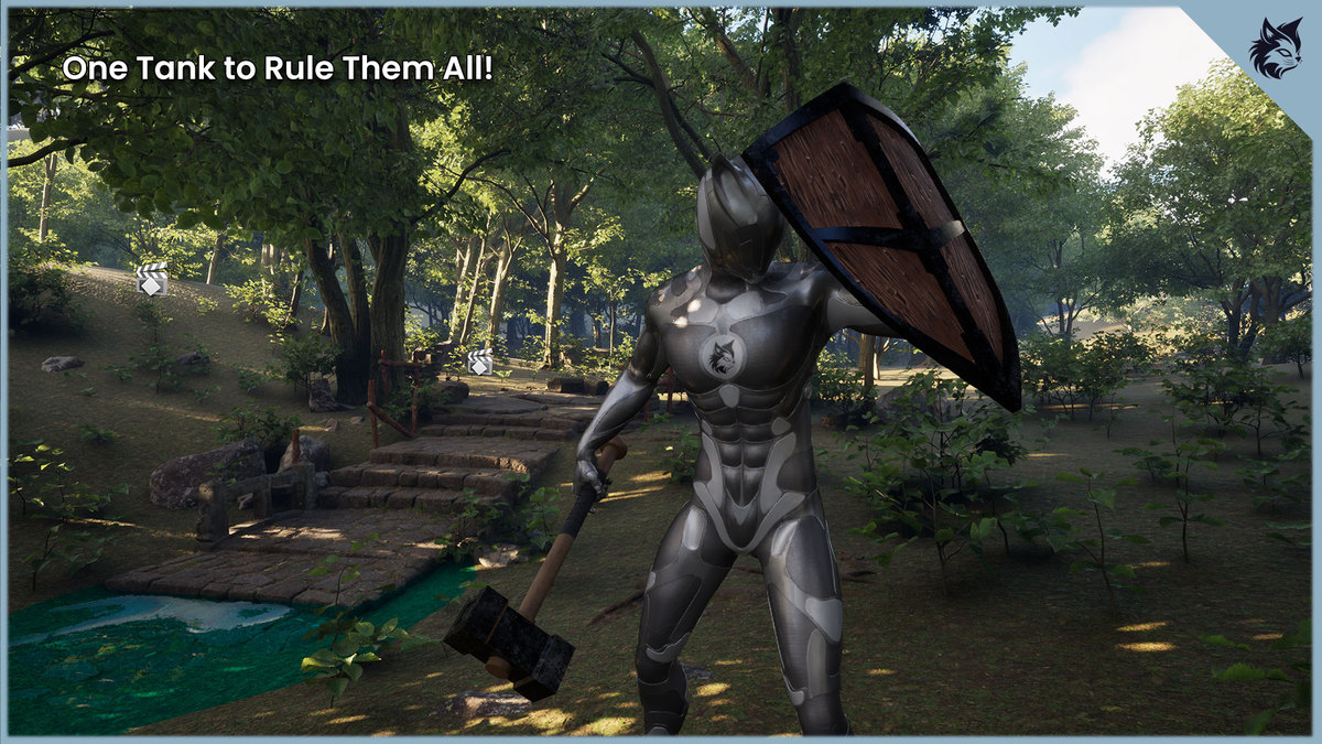 Hammer and Shield Combat Animation Pack