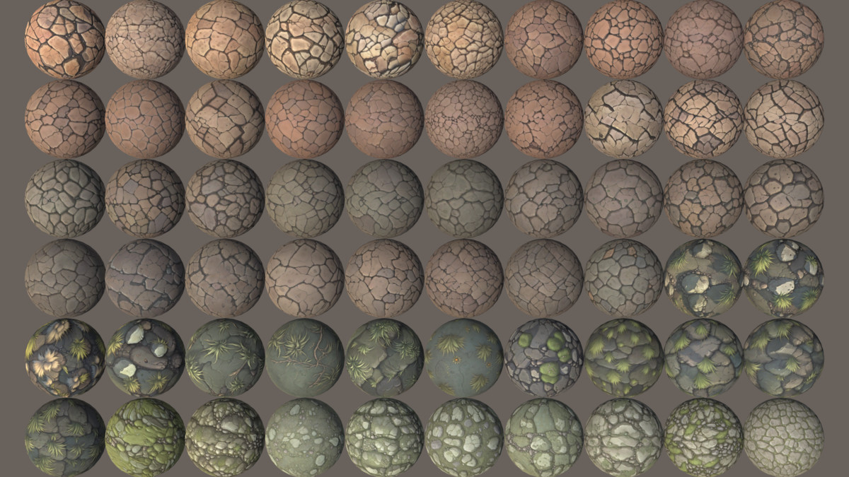 450+ Stylized Textures - Mega Pack Vol 7