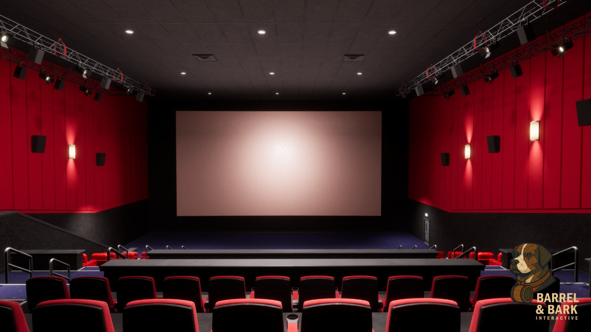 Movie Theatre Scene with Foyer