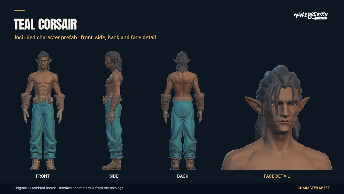 Stylized Elves Characters - Facial & Body Rig
