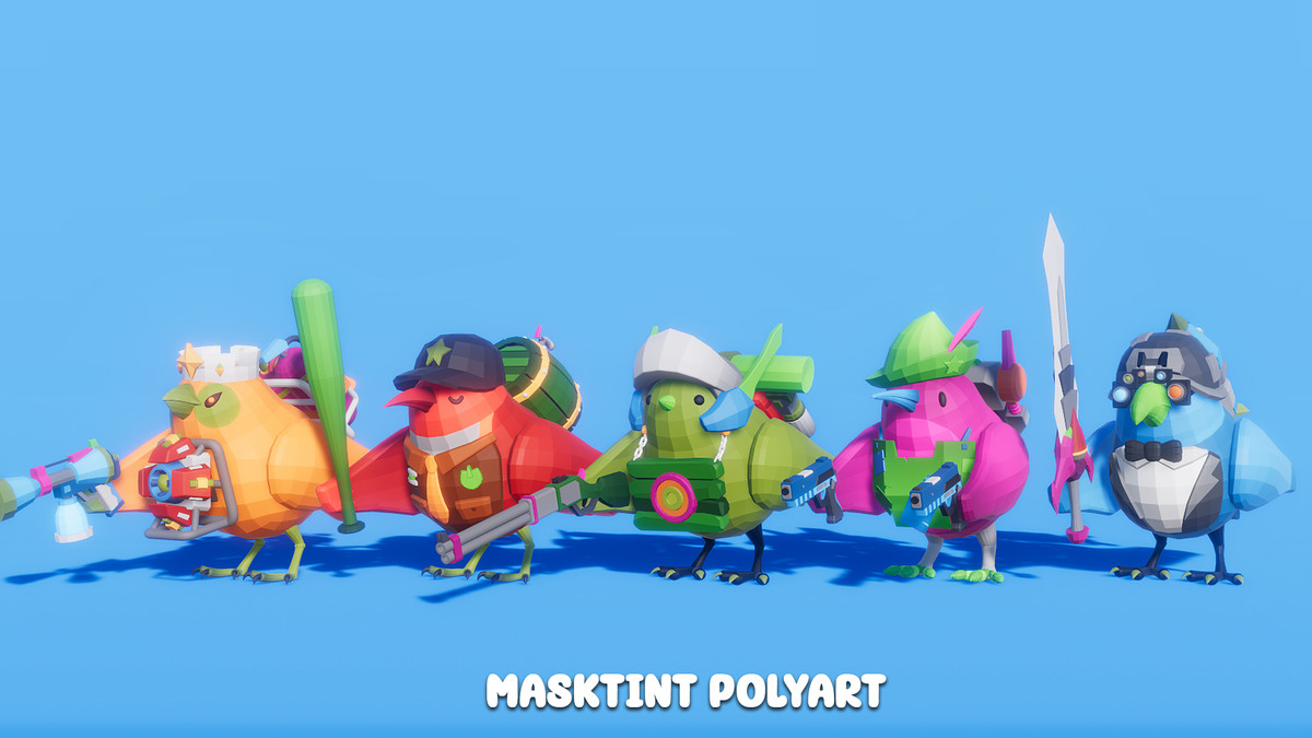Tiny Bird Rumble Polyart