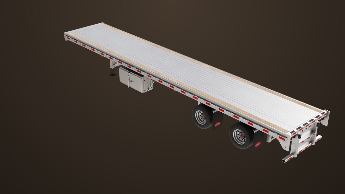 Flat Bed Trailer 05 Heavy Truck URP HDRP Textures