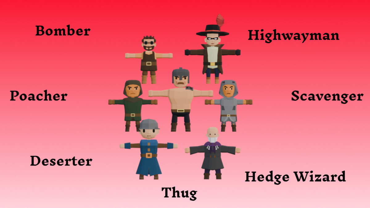 LOWPO: Medieval Fantasy Characters