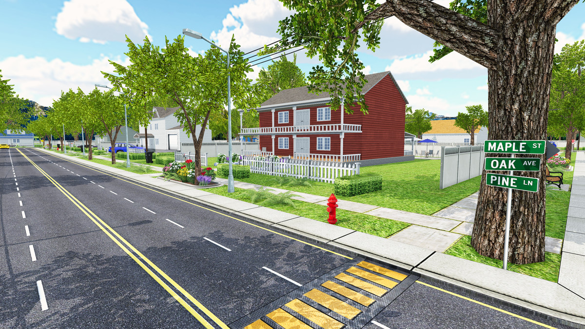 American Suburban Neighborhood – Modular Houses, Interiors & Mobile Optimized