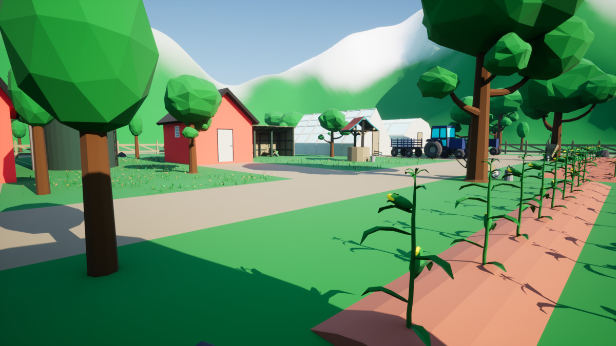 3D Low Poly Farm [Desktop & Mobile]
