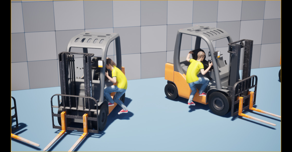 Forklift Operator Animation