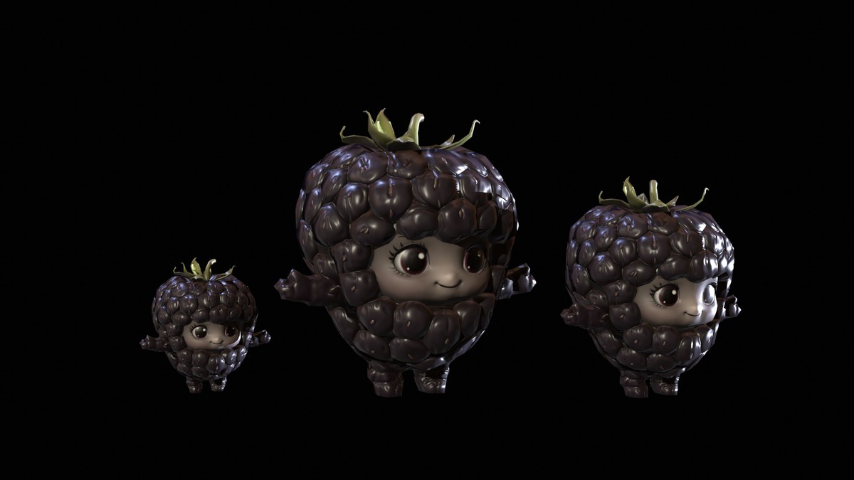 Chibi Fruit Blackberry
