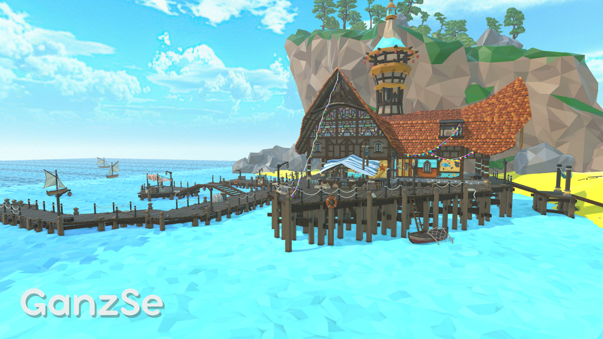GanzSe Fishing Harbor - Stylized Low Poly Environment