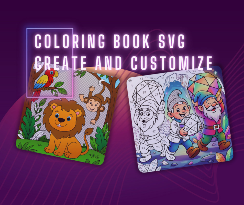 Coloring Book SVG - Create And Customize