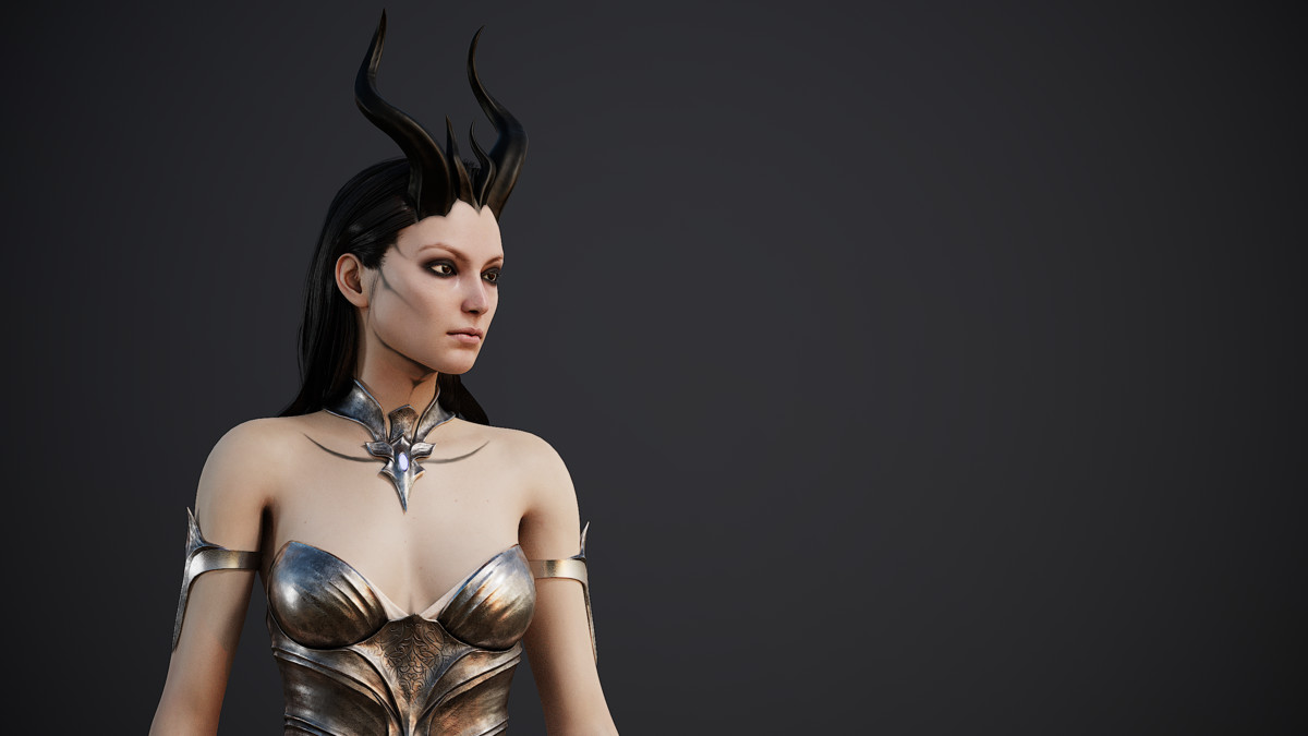 Fantasy Demones Girl