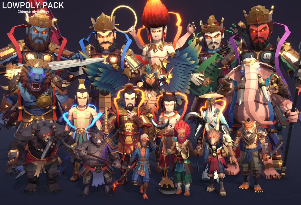 LowpolyPack_Chinese mythology
