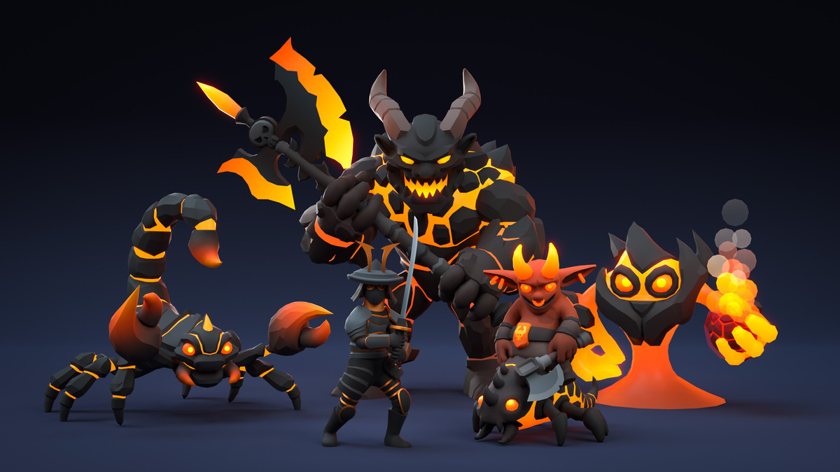 Inferno World - Low Poly 3D Models