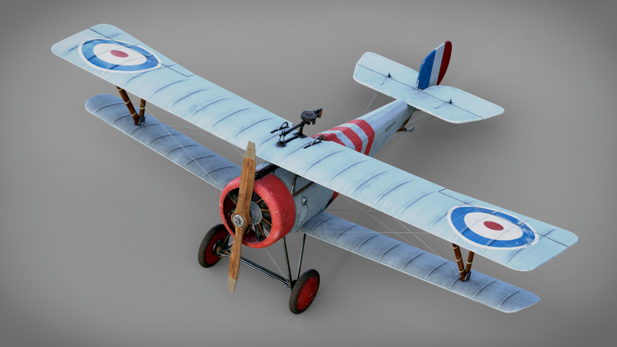 Fighter Nieuport 17 Rigged