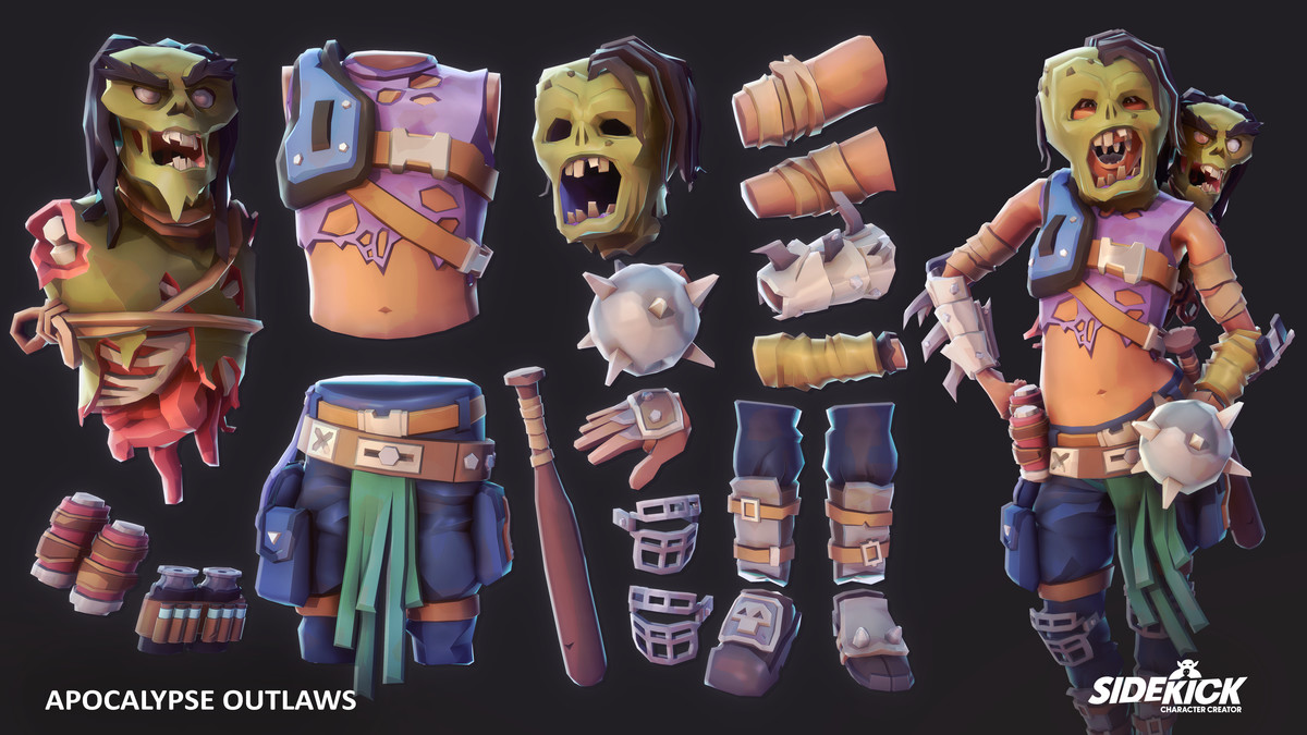 Apocalypse Outlaws – Sidekick Modular Characters by Synty