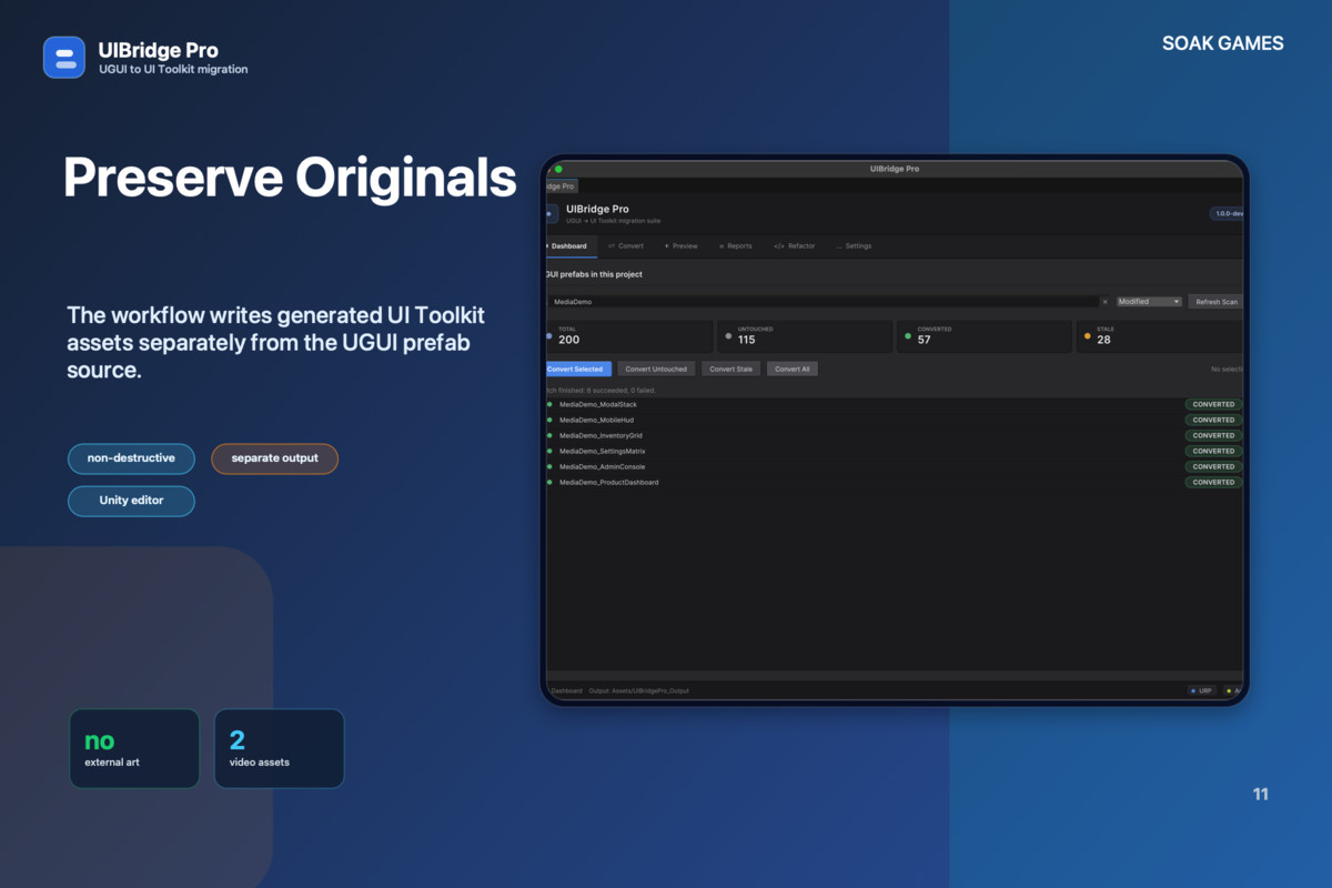 UIBridge Pro — UGUI to UI Toolkit Migrator