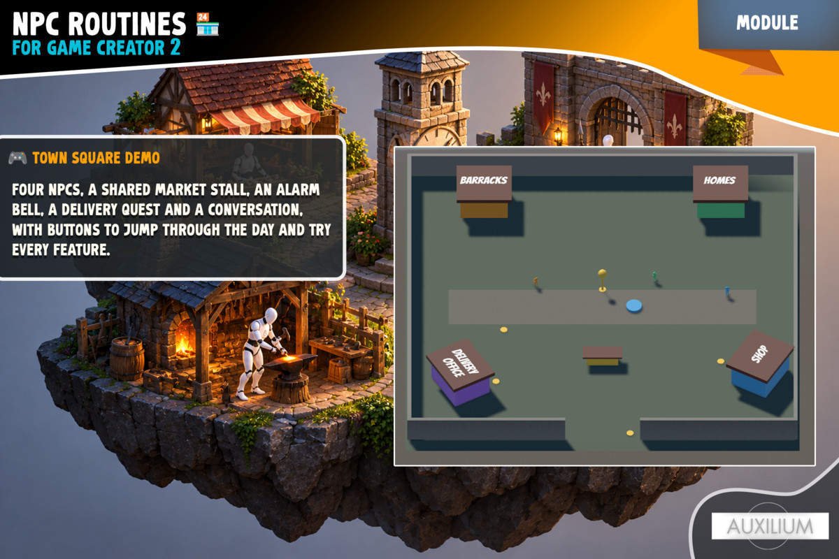 NPC Routines for Game Creator 2