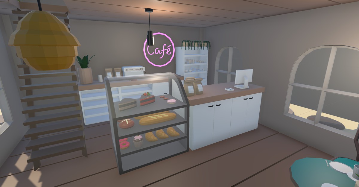 Cozy Cafe - Low Poly