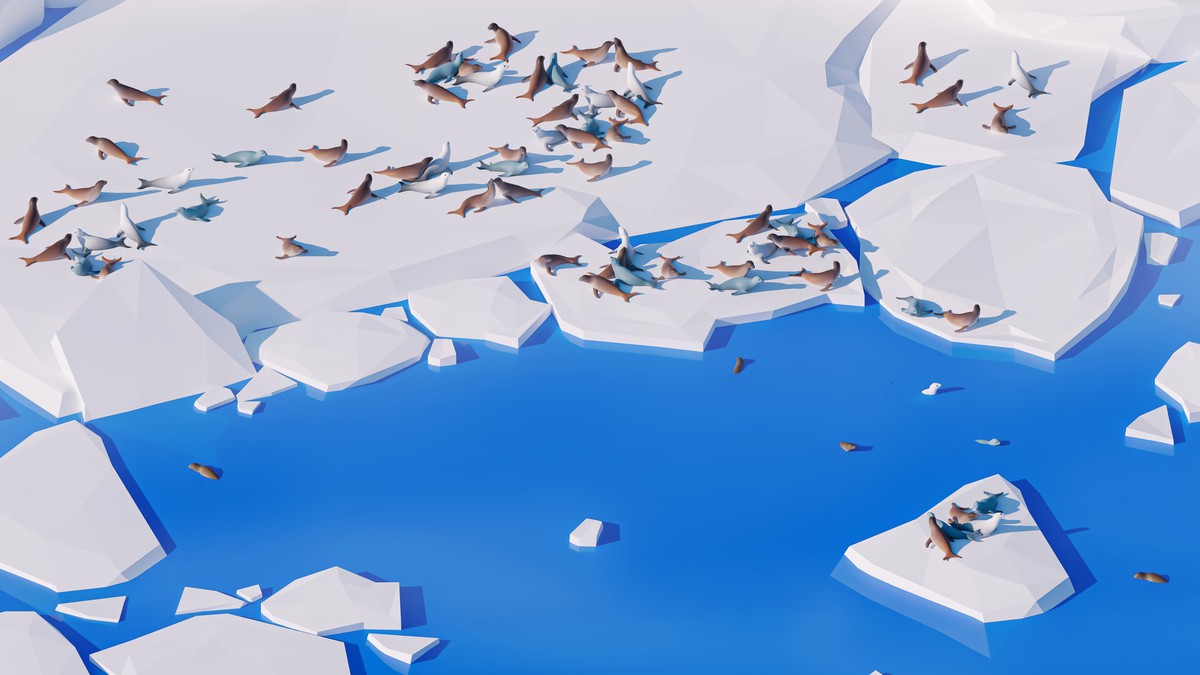 Arctic - Low Poly 3D Models Pack