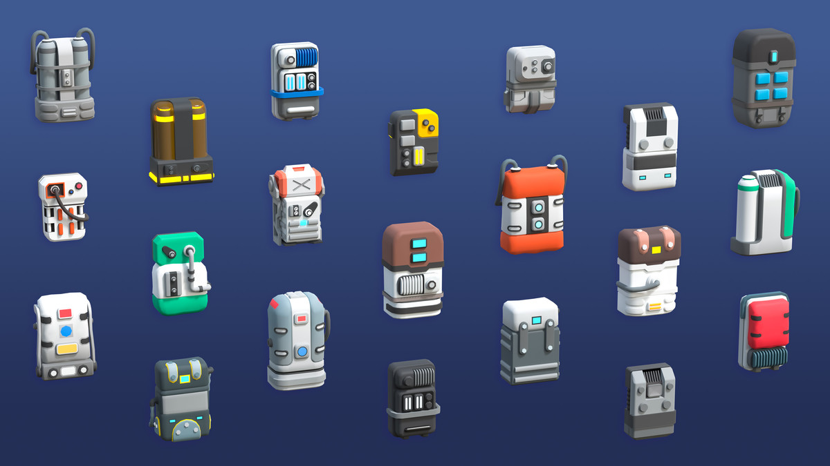 Astronaut Characters - Low Poly 3D Models Pack