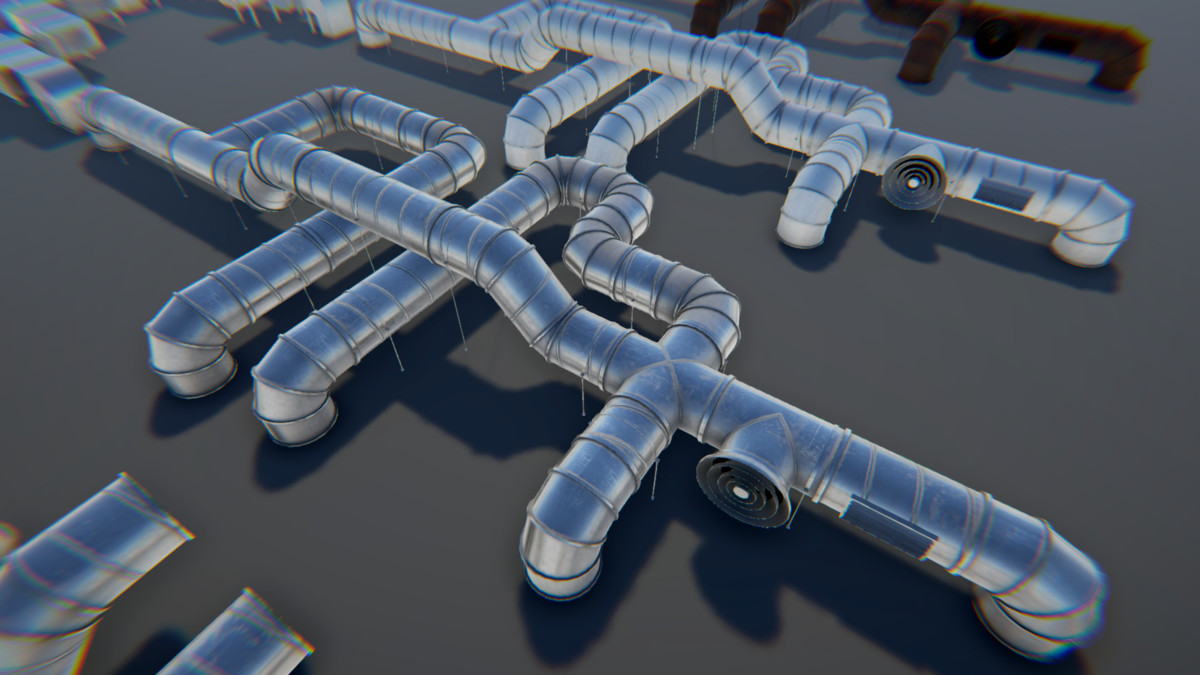 Modular Industrial Air Duct System