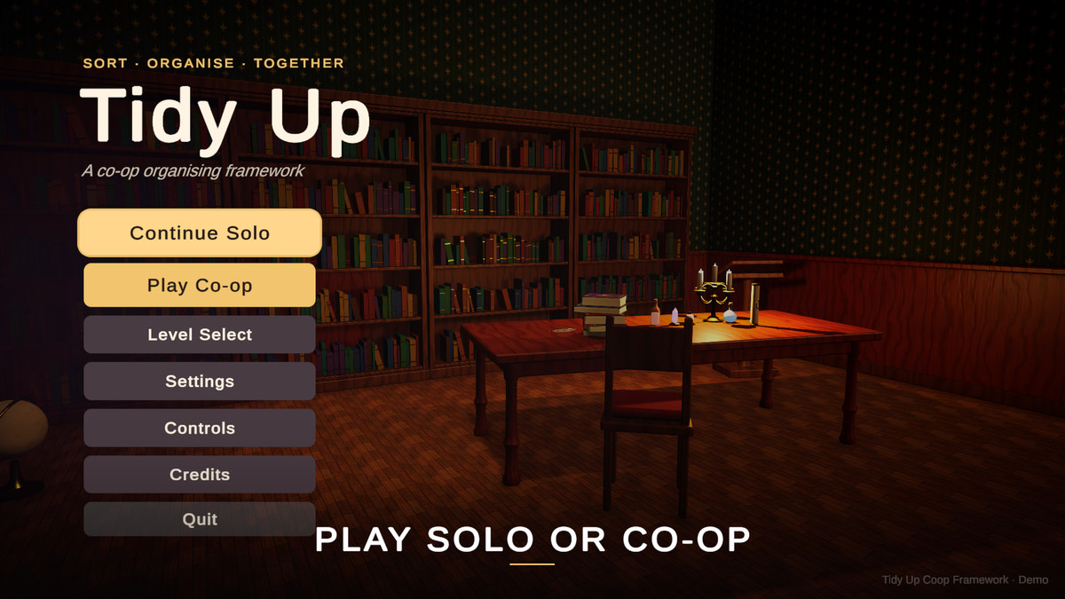 Tidy Up Co-op Together – Multiplayer Sorting & Organizing Game Creator