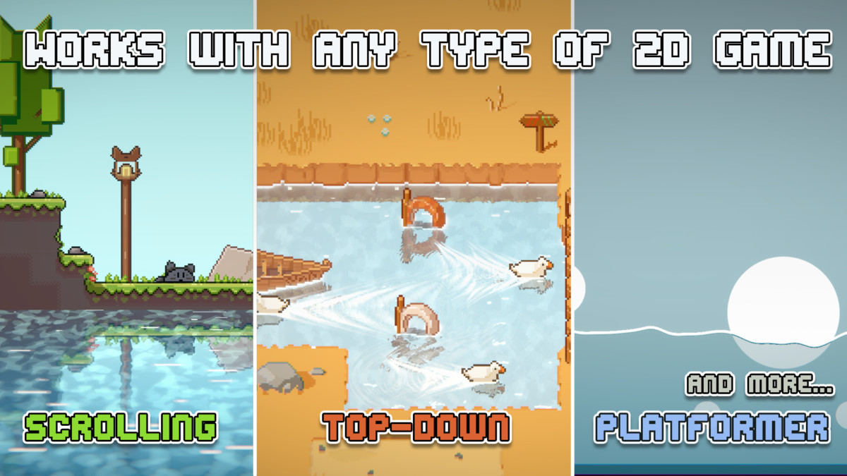 Modern 2D Water : 2/2.5D simulated URP water