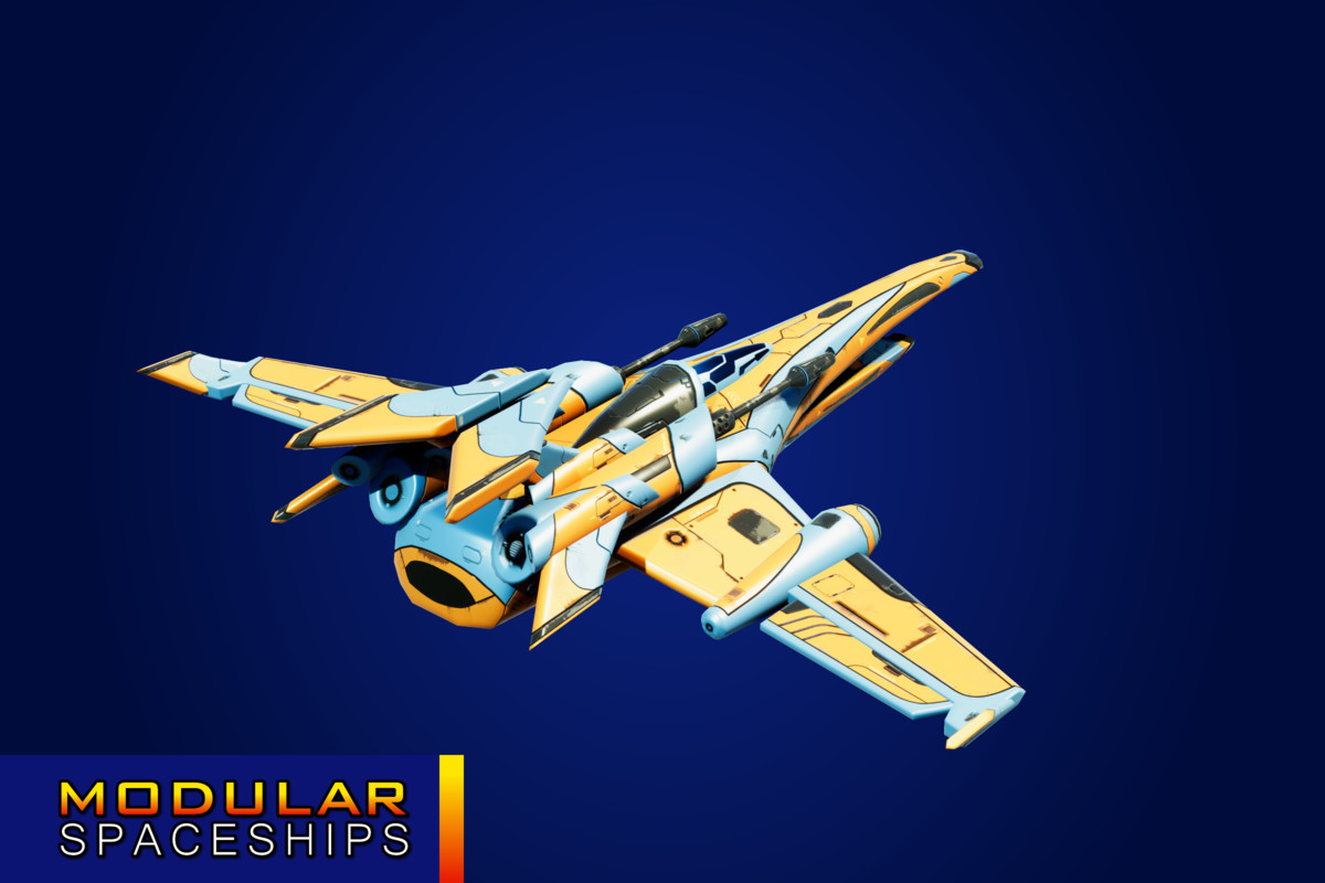 Sci-Fi Modular Spaceship Light Fox