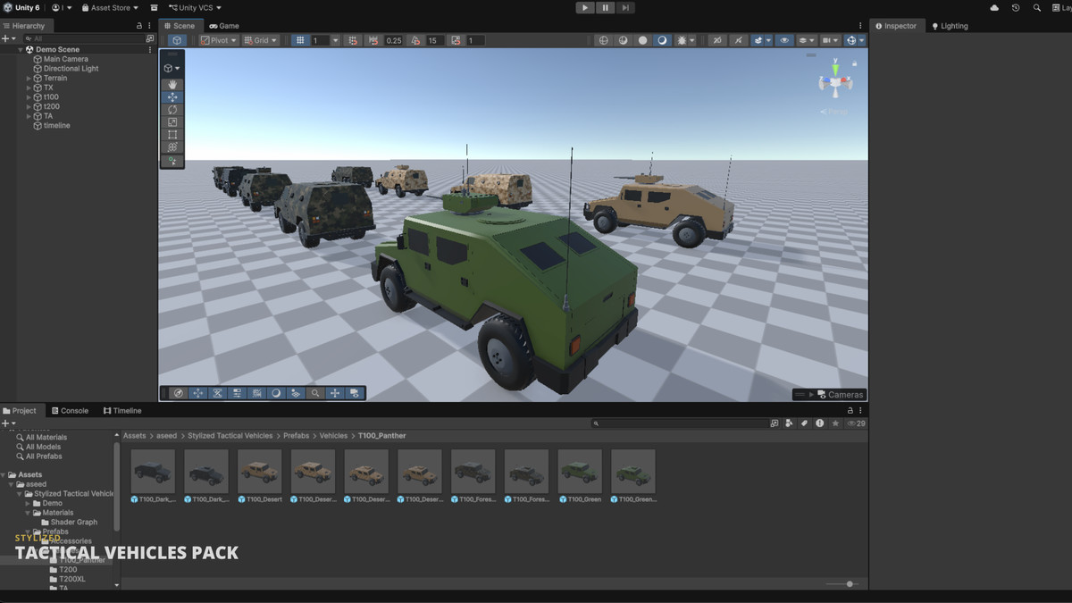 STYLIZED TACTICAL VEHICLES - FULL PACK